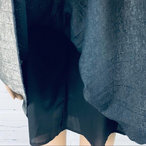 Madewell Pleated Mini Skirt In Dark Metal F9882 Size 6 - Picture 5 of 7